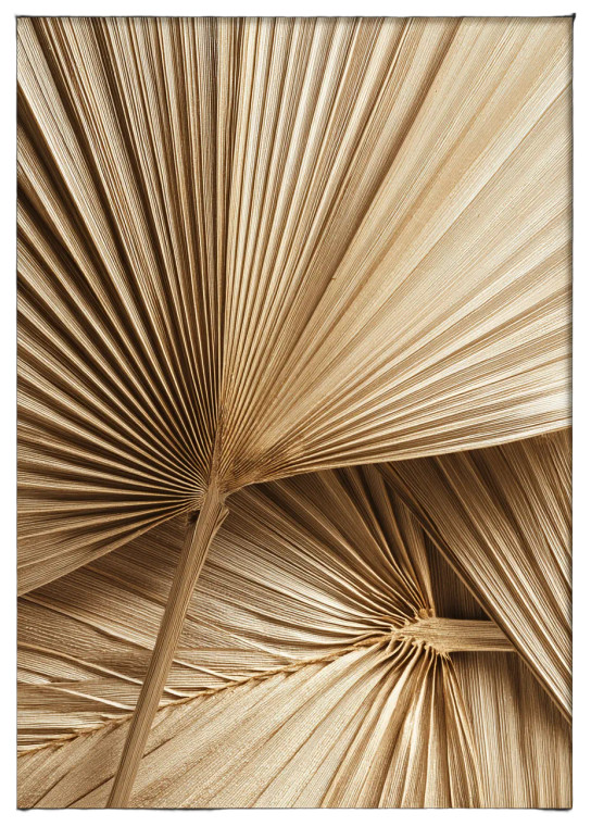 Golden Palm Leaf V2 Vinyl Car Decal Sticker – Waterproof & UV-Resistant 8"