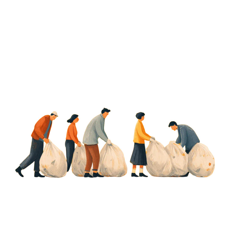 Community Cleanup Vinyl Car Decal Sticker – Waterproof & UV-Resistant 8"