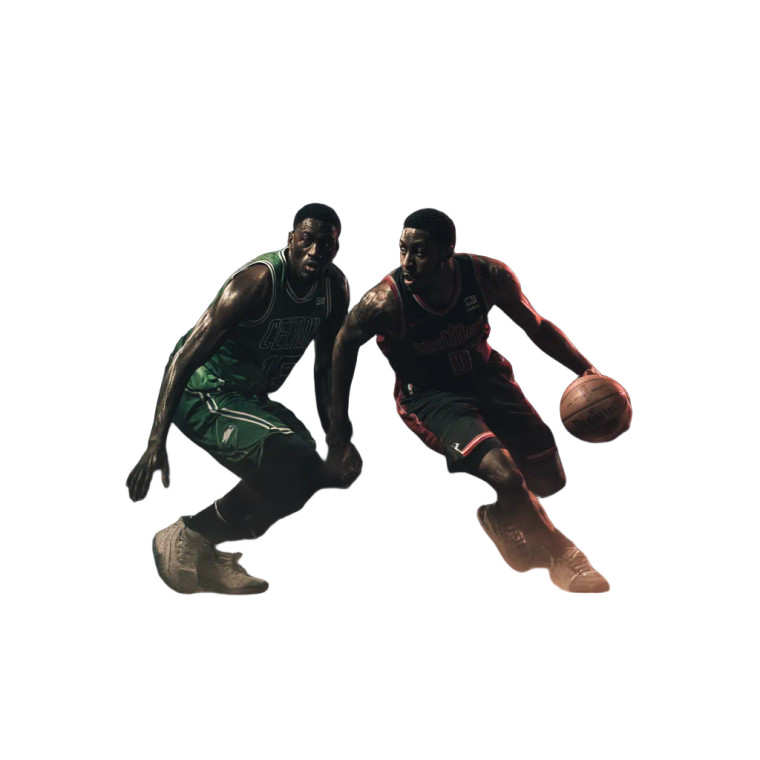 Nighttime Basketball Duel Vinyl Car Decal Sticker – Waterproof & UV-Resistant 8"