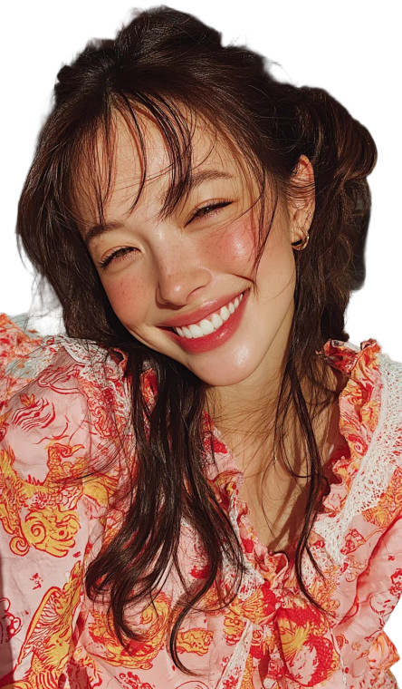 Smiling Chinese Woman V4 Vinyl Car Decal Sticker – Waterproof & UV-Resistant 8"