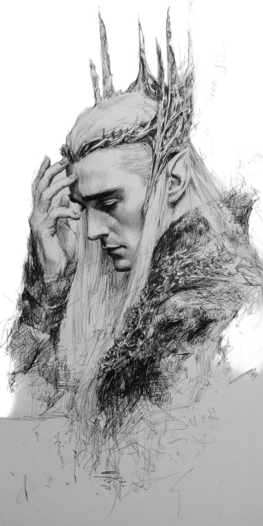 Thranduil Drawing Vinyl Car Decal Sticker – Waterproof & UV-Resistant 8"