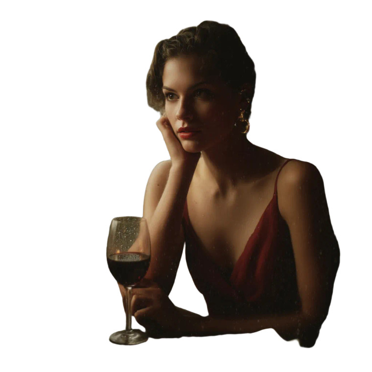 Sad Evening Gaze Vinyl Car Decal Sticker – Waterproof & UV-Resistant 8"