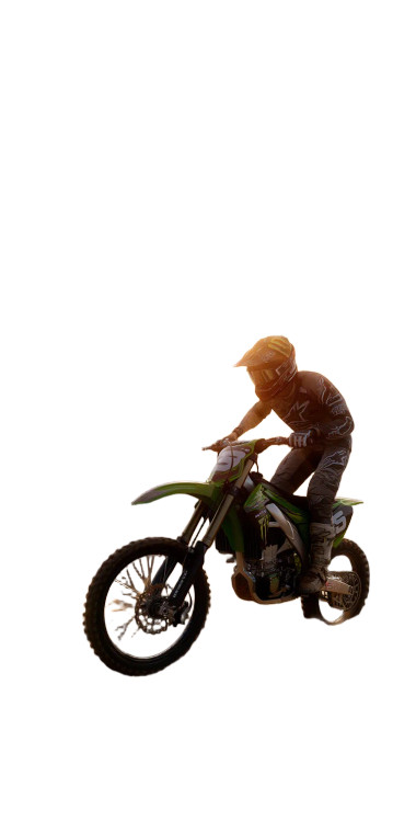 Skybound Motocross Rider Vinyl Car Decal Sticker – Waterproof & UV-Resistant 8"