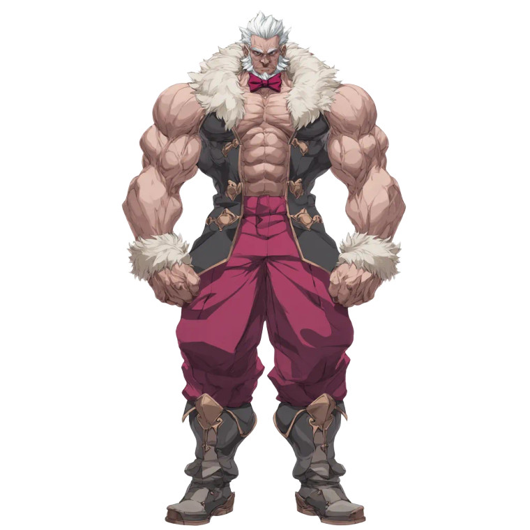 Muscular Anime Male V4 Vinyl Car Decal Sticker – Waterproof & UV-Resistant 8"