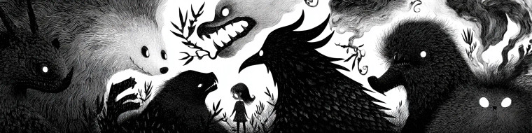 Folklore Illustration Vinyl Car Decal Sticker – Waterproof & UV-Resistant 8"