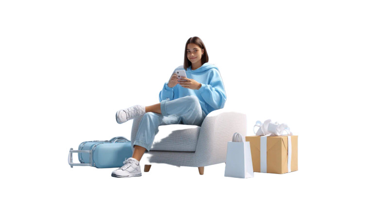 Confident Digital Shopper Vinyl Car Decal Sticker – Waterproof & UV-Resistant 8"