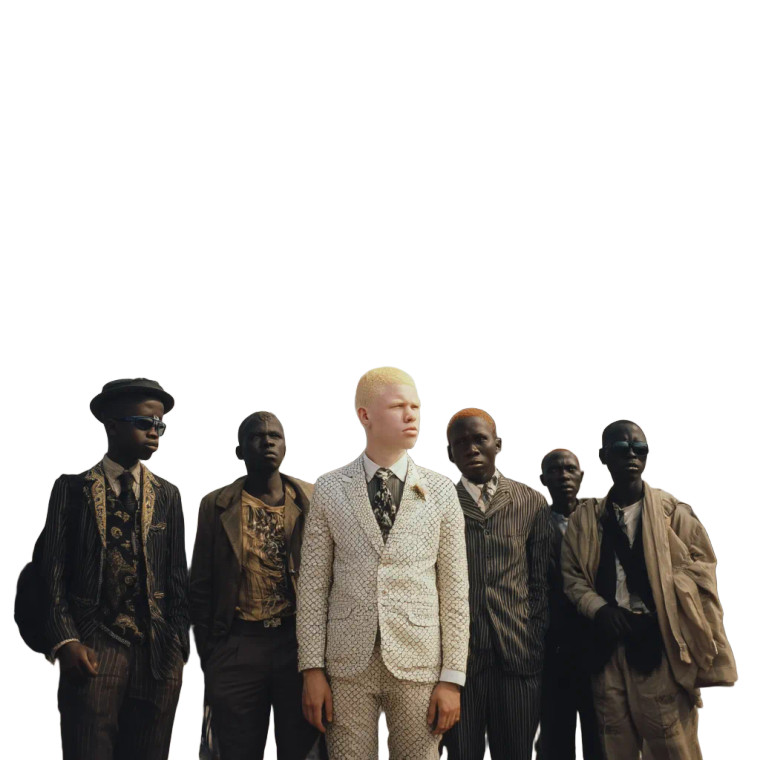 African Albinos Group Vinyl Car Decal Sticker – Waterproof & UV-Resistant 8"