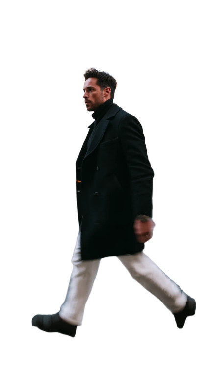 Cinematic Street Man Vinyl Car Decal Sticker – Waterproof & UV-Resistant 8"