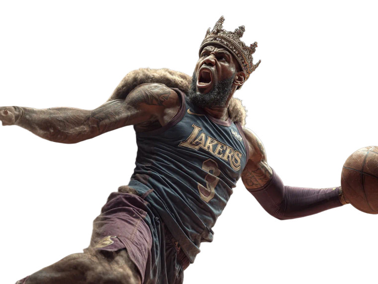 Lebron James Dunk Vinyl Car Decal Sticker – Waterproof & UV-Resistant 8"
