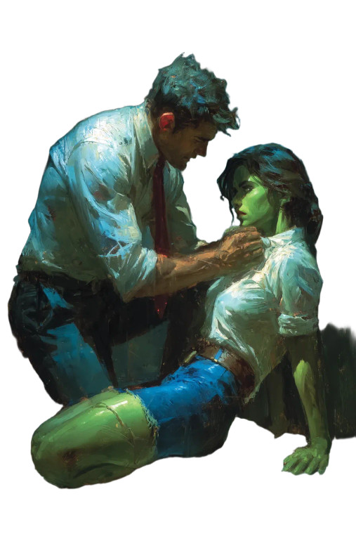 She-Hulk Pinned Vinyl Car Decal Sticker – Waterproof & UV-Resistant 8"