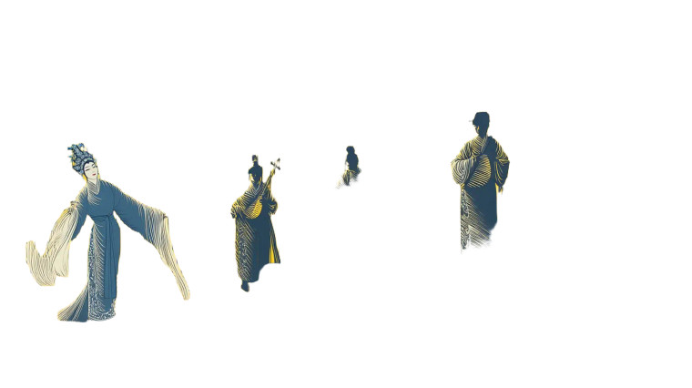 Chinese Opera Performer Vinyl Car Decal Sticker – Waterproof & UV-Resistant 8"