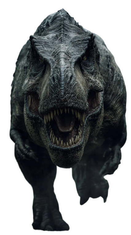 Scarred T-Rex Vinyl Car Decal Sticker – Waterproof & UV-Resistant 8"