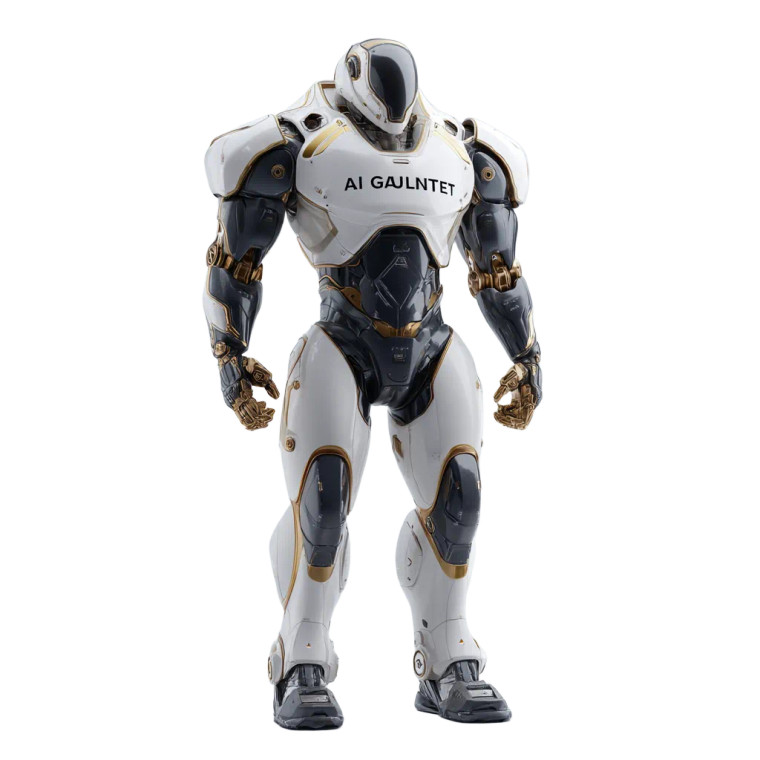 Ai Gauntlet Robot Vinyl Car Decal Sticker – Waterproof & UV-Resistant 8"