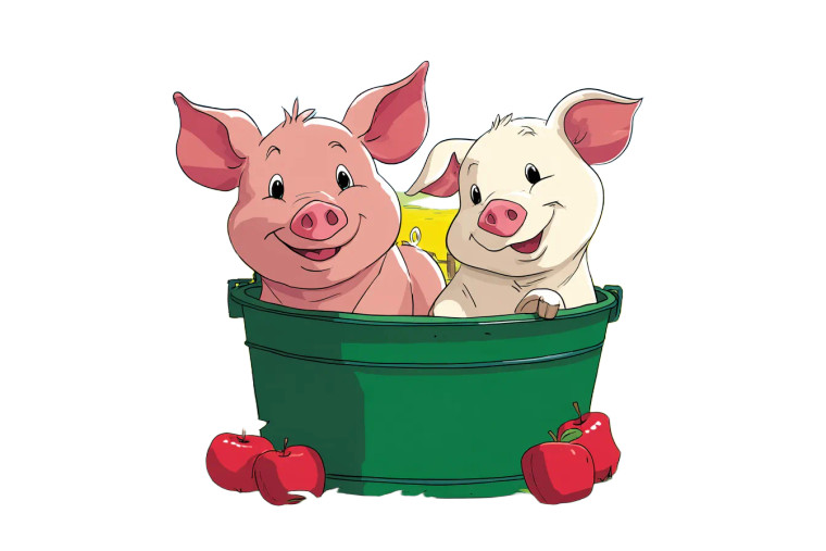 Cartoon Farm Pigs Vinyl Car Decal Sticker – Waterproof & UV-Resistant 8" Cartoon Farm Pigs Vinyl Car Decal Sticker – Waterproof & UV-Resistant 8"