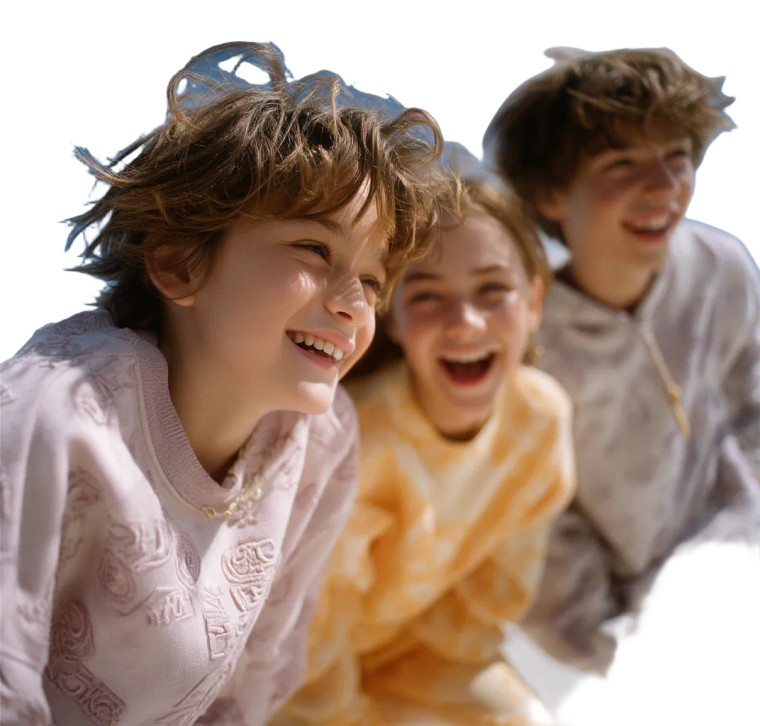 Laughing Beach Kids Vinyl Car Decal Sticker – Waterproof & UV-Resistant 8"