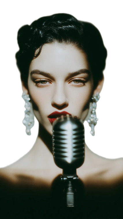 Vintage Androgynous Model Vinyl Car Decal Sticker – Waterproof & UV-Resistant 8"