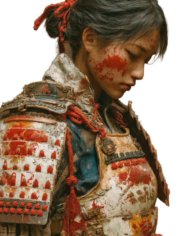 Warrior Maiden Vinyl Car Decal Sticker – Waterproof & UV-Resistant 8"