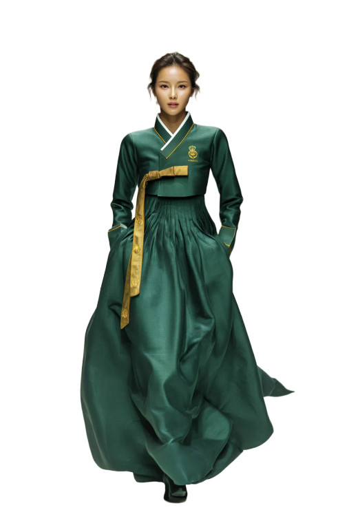 Elegant Hanbok Model Vinyl Car Decal Sticker – Waterproof & UV-Resistant 8"