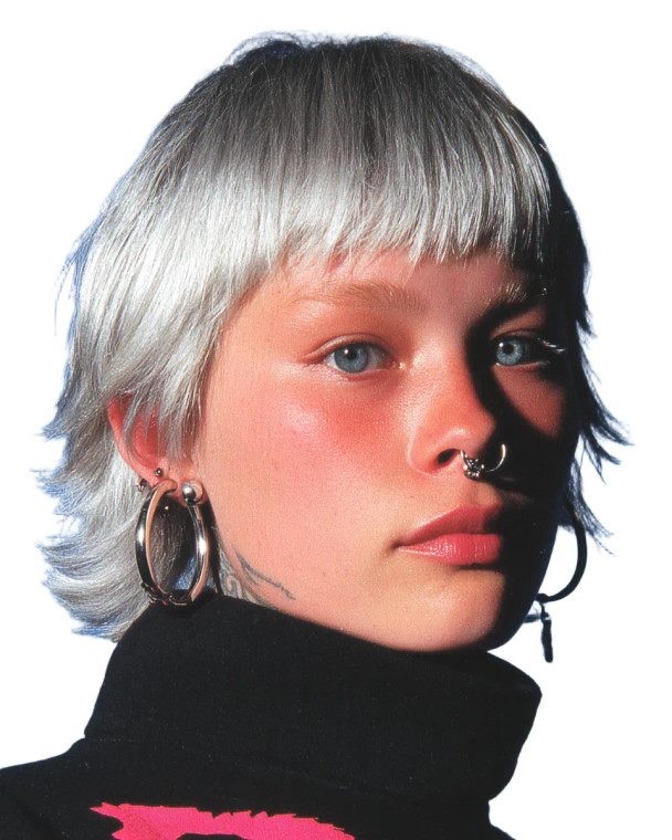 Grey Impressionist Portrait Vinyl Car Decal Sticker – Waterproof & UV-Resistant 8"