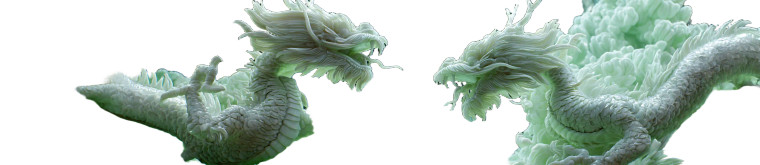 Dancing Jade Dragons Vinyl Car Decal Sticker – Waterproof & UV-Resistant 8"