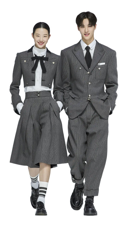 Korean School Couple Vinyl Car Decal Sticker – Waterproof & UV-Resistant 8"