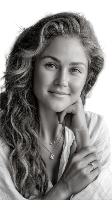 Confident Woman Portrait V13 Vinyl Car Decal Sticker – Waterproof & UV-Resistant 8"