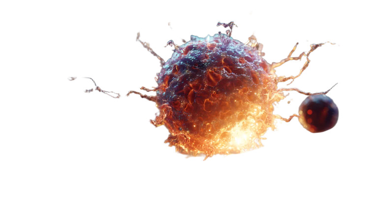 Cancer Cell Rupture Vinyl Car Decal Sticker – Waterproof & UV-Resistant 8"