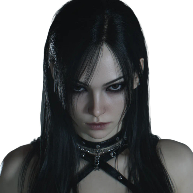Pale Goth Protagonist Vinyl Car Decal Sticker – Waterproof & UV-Resistant 8"