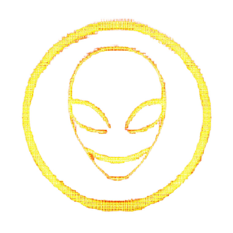 Glowing Alien Head Vinyl Car Decal Sticker – Waterproof & UV-Resistant 8"