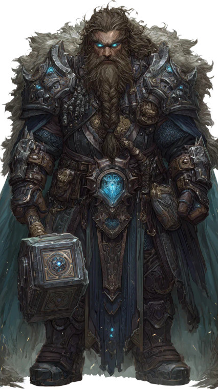 Dwarven Barbarian Vinyl Car Decal Sticker – Waterproof & UV-Resistant 8"