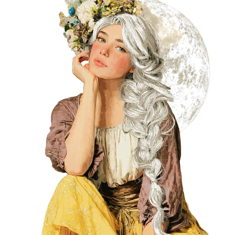 Celestial Goddess V10 Vinyl Car Decal Sticker – Waterproof & UV-Resistant 8"