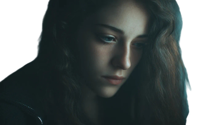 Melancholic Futuristic Woman Vinyl Car Decal Sticker – Waterproof & UV-Resistant 8" Melancholic Futuristic Woman Vinyl Car Decal Sticker – Waterproof & UV-Resistant 8"