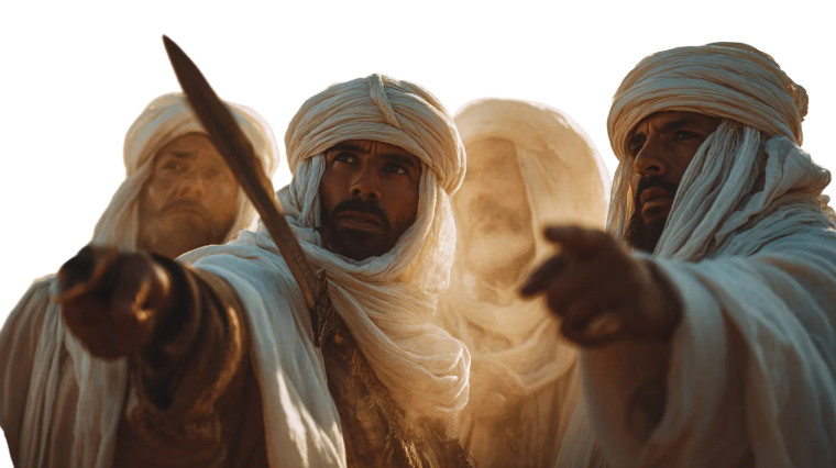 Awe-Struck Bedouins Vinyl Car Decal Sticker – Waterproof & UV-Resistant 8"