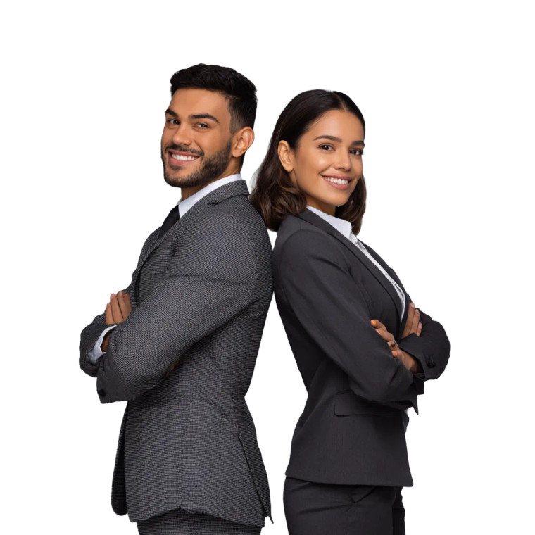 Latin Business Duo Vinyl Car Decal Sticker – Waterproof & UV-Resistant 8"