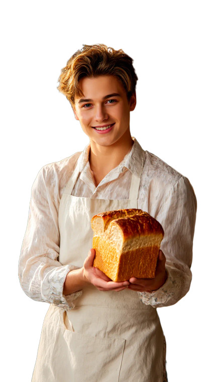 Handsome Baker Smiling Vinyl Car Decal Sticker – Waterproof & UV-Resistant 8"