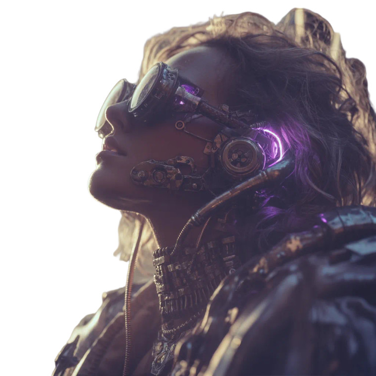 Steampunk Pirate Queen V2 Vinyl Car Decal Sticker – Waterproof & UV-Resistant 8"