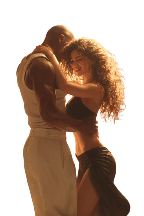 Dancing Brazilian Couple Vinyl Car Decal Sticker – Waterproof & UV-Resistant 8"