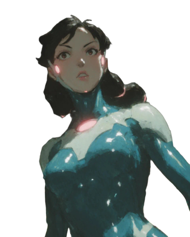 Cyborg In Neon Vinyl Car Decal Sticker – Waterproof & UV-Resistant 8"