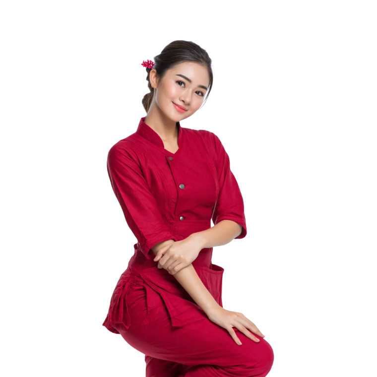 Thai Masseuse Girl Vinyl Car Decal Sticker – Waterproof & UV-Resistant 8"