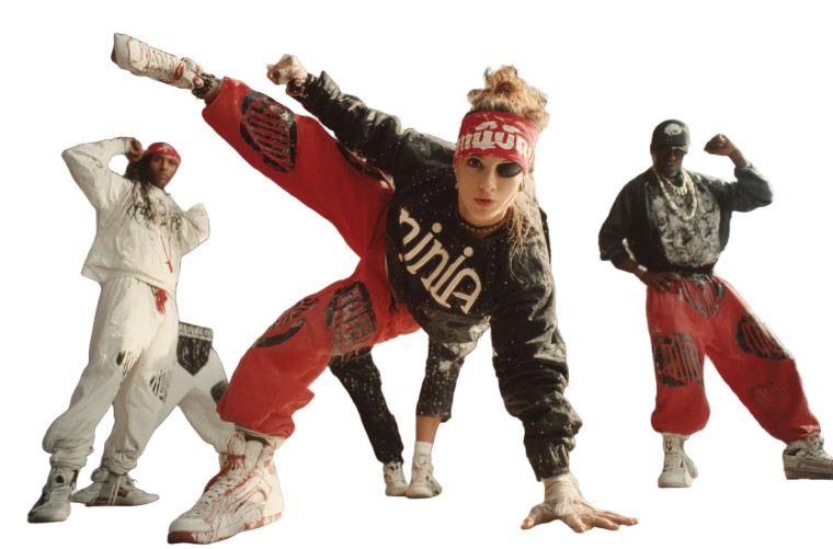 Female Ninja Handstand Vinyl Car Decal Sticker – Waterproof & UV-Resistant 8"