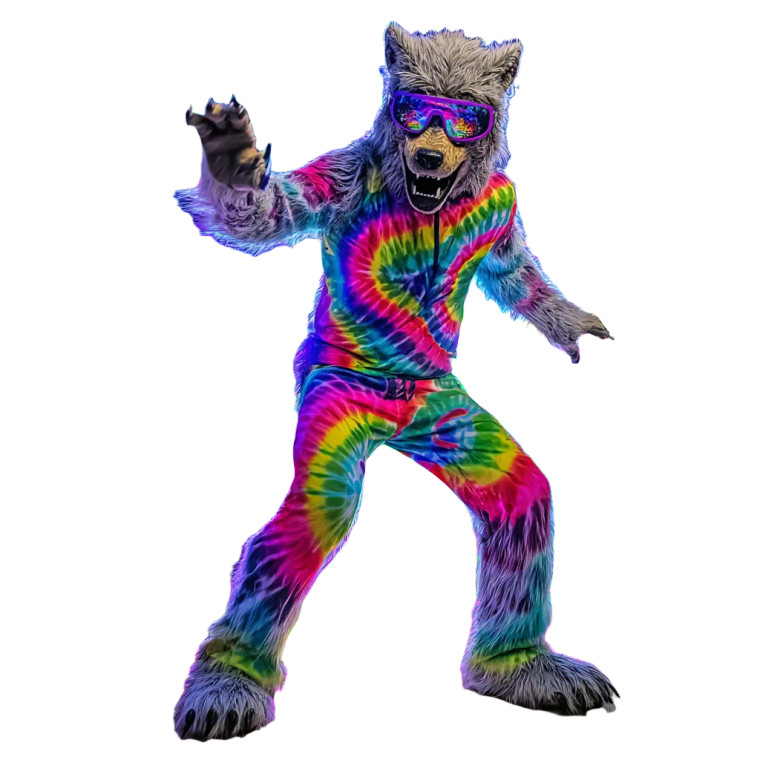 Grooving Wolfman Vinyl Car Decal Sticker – Waterproof & UV-Resistant 8"