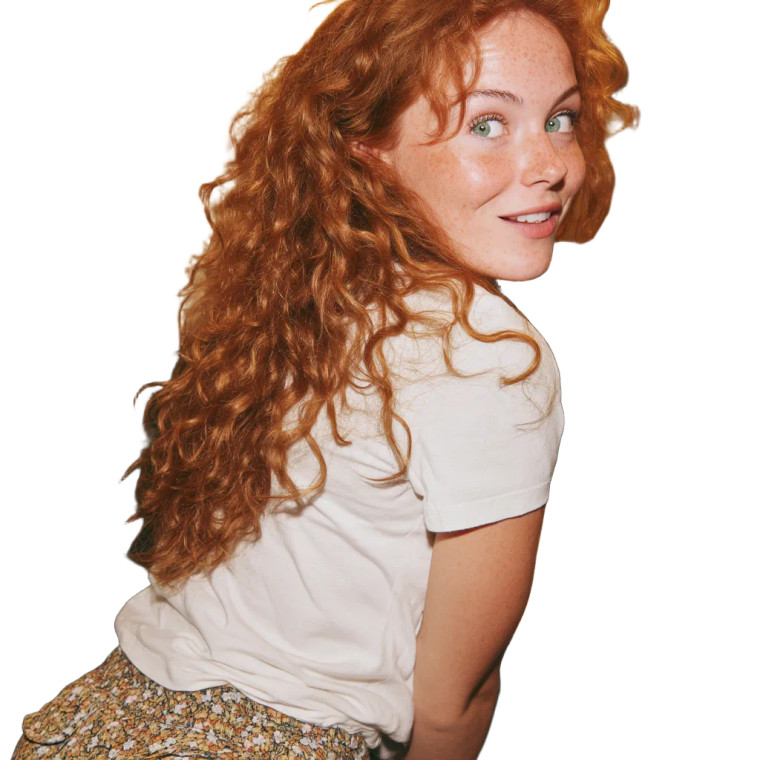 Mischievous Ginger Woman V2 Vinyl Car Decal Sticker – Waterproof & UV-Resistant 8"