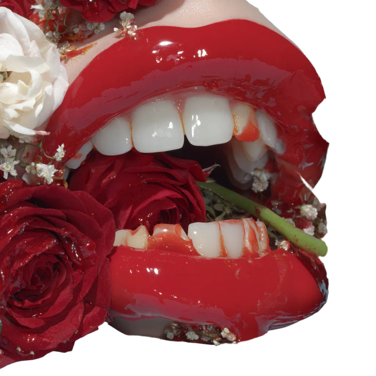 Glamorous Grotesque Lips Vinyl Car Decal Sticker – Waterproof & UV-Resistant 8"