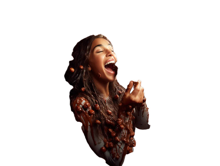 Chocolate Bliss Vinyl Car Decal Sticker – Waterproof & UV-Resistant 8"