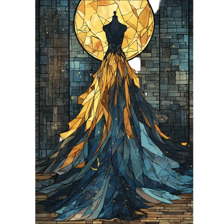 Moon Goddess V9 Vinyl Car Decal Sticker – Waterproof & UV-Resistant 8"
