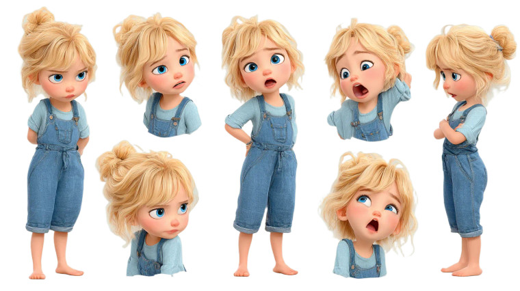 Pixar Toddler Character Vinyl Car Decal Sticker – Waterproof & UV-Resistant 8"