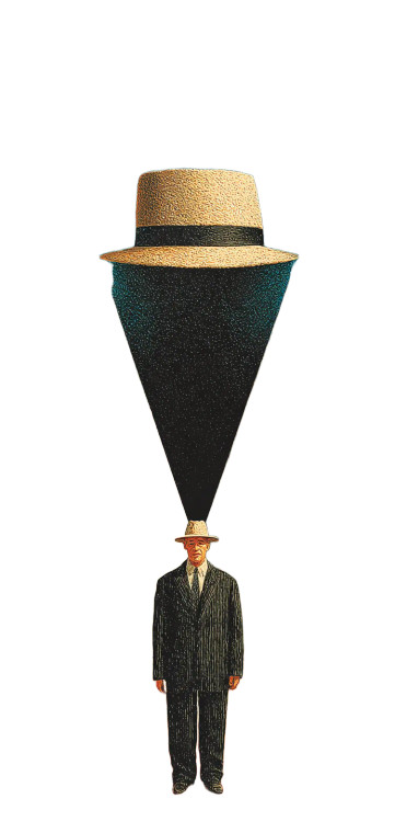 Surreal Suited Man V3 Vinyl Car Decal Sticker – Waterproof & UV-Resistant 8"