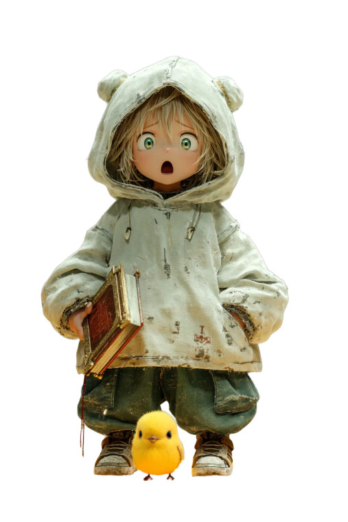 Surprised Summoner Girl Vinyl Car Decal Sticker – Waterproof & UV-Resistant 8"