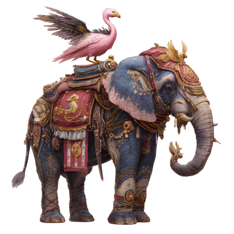 Fantastical Hybrid Creature Vinyl Car Decal Sticker – Waterproof & UV-Resistant 8"