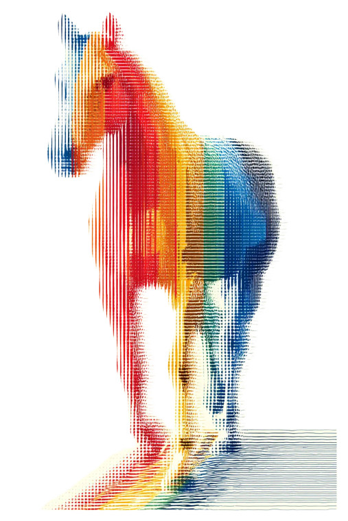 Rainbow Unicorn Silhouette Vinyl Car Decal Sticker – Waterproof & UV-Resistant 8"